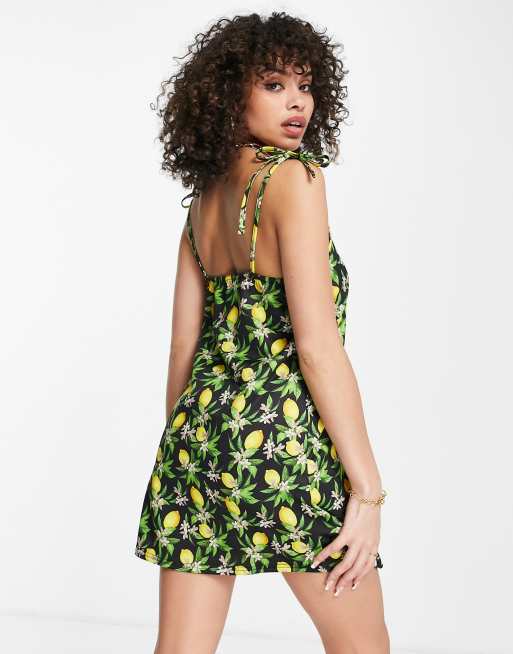 Missguided shop lemon dress