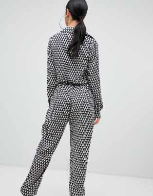 topshop geo print jumpsuit topshop geo print jumpsuit