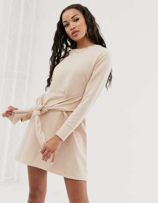 asos tie waist dress