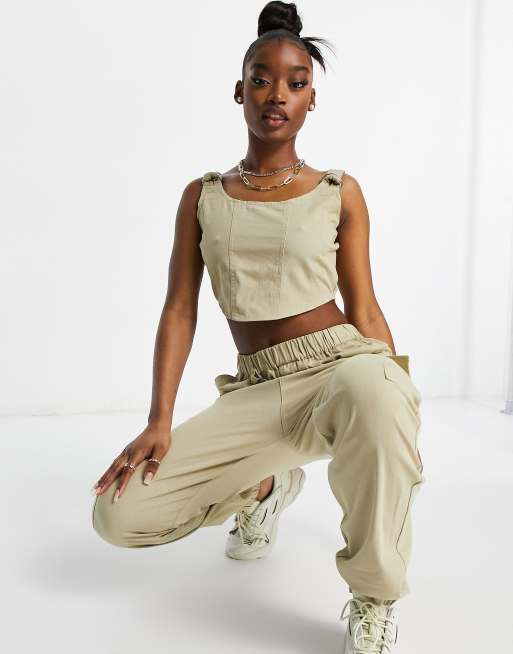 Missguided - Top corset d'ensemble - Beige, 4 de 4