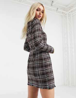 missguided tweed dress