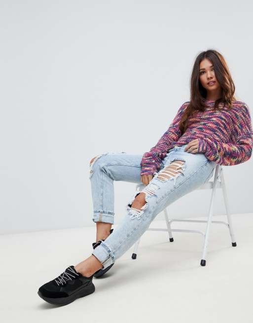 Missguided twist back oversized deals jumper