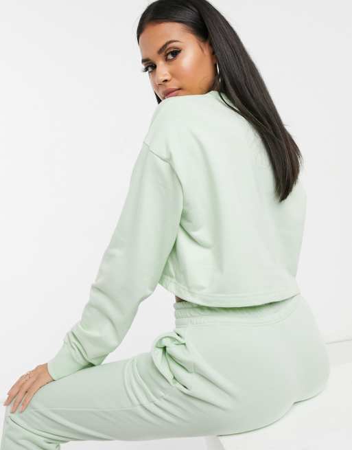 Green discount missguided sweatshirt