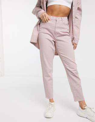 pink denim two piece