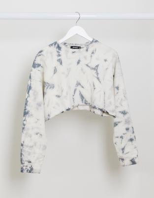 tie dye cropped sweatshirt