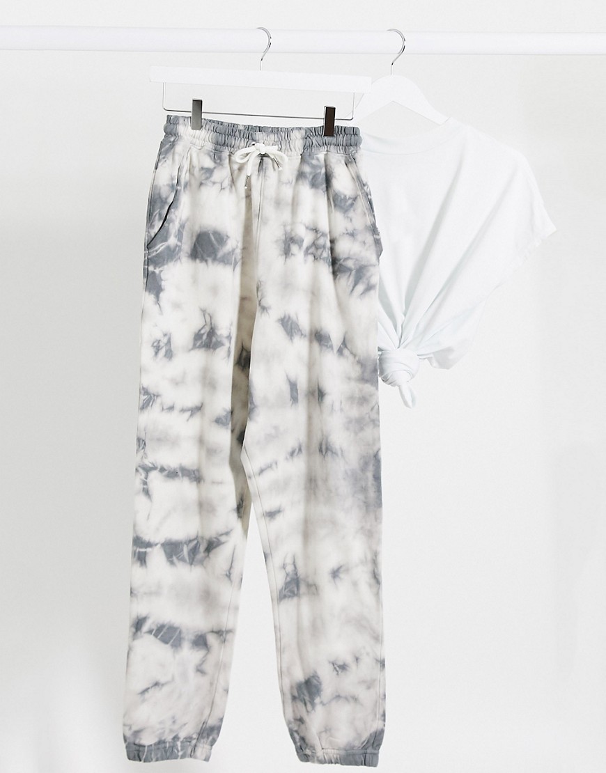 Missguided two-piece sweatpants in tie dye print-Multi