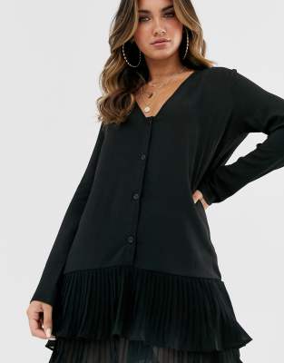 long black shift dress