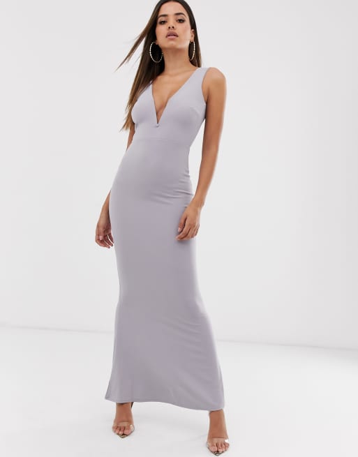 Missguided v neck outlet dress