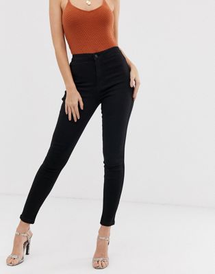 missguided black high waisted jeans