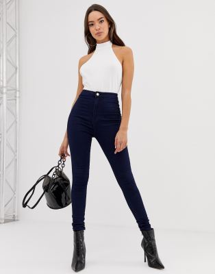 missguided tall vice high waisted super stretch skinny jean