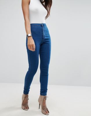 missguided tall vice high waisted super stretch skinny jean