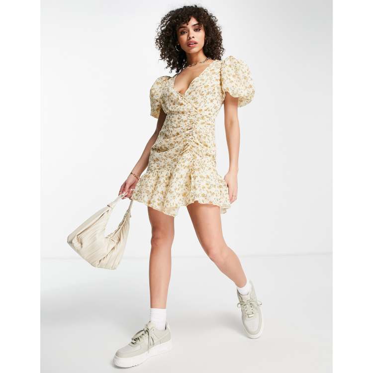 Missguided puff sleeve outlet dress