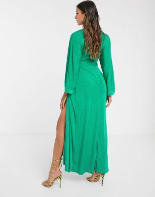 missguided green dress