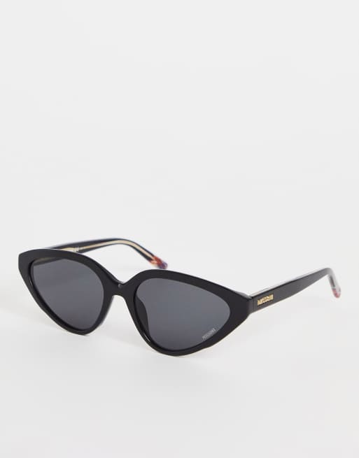 Missoni angular cat eye sunglasses in black ASOS