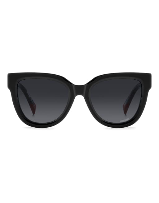 Missoni eckige Sonnenbrille mit grau getönten Gläsern in Schwarz, 2 von 7
