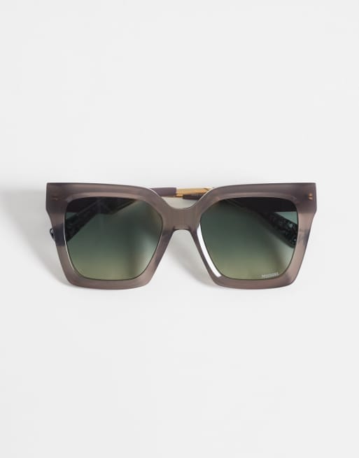 Missoni - Lunettes de soleil carrées oversize à verres gris et marron effet dégradé - Gris, 3 de 3