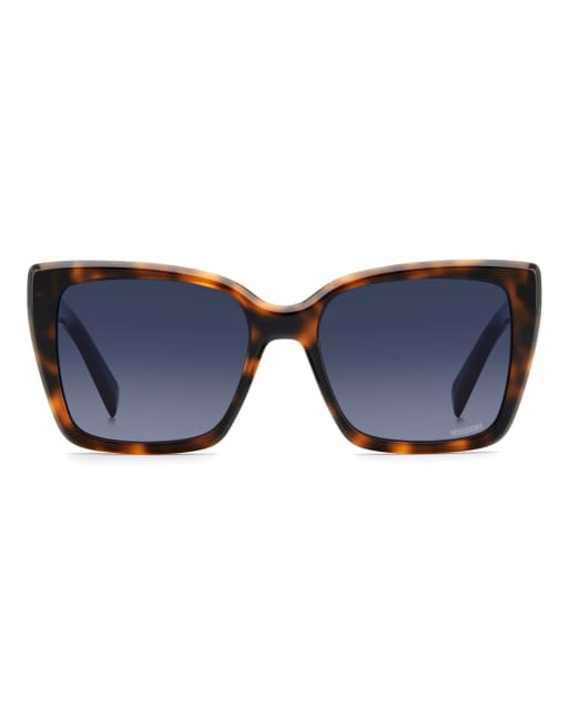 Missoni occhiali da sole rettangolari con lenti sfumate blu in marrone, 2 di 7