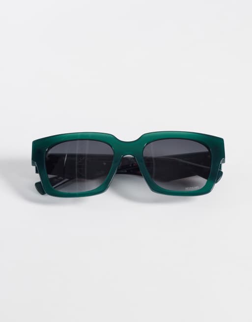 Missoni Oversized square sunglasses with dark grey shaded lenses in green - MGREEN, 3 of 3