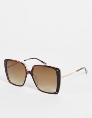 Missoni oversized sunglasses in havana tortoiseshell