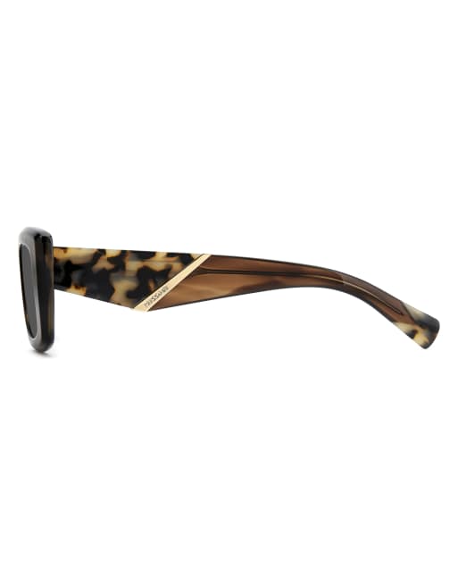 Missoni Sonnenbrille, rechteckig, mit grauen Gläsern in Braun, 7 von 7