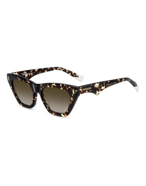 Missoni Sunglasses – Auffällige Cat-Eye-Sonnenbrille in Braun mit braun getönten Gläsern - view 1