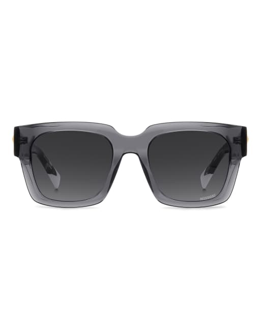 Missoni Sunglasses – Eckige Sonnenbrille in Grau mit dunkelgrau getönten Gläsern, 2 von 5