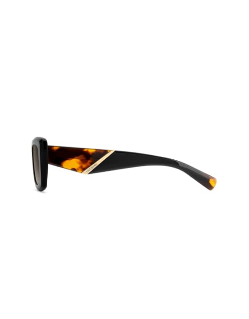 Missoni Sunglasses Missoni sung rectangular sunglasses with brown shaded gradient lenses in black, 3 of 7