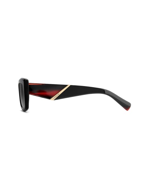 Missoni Sunglasses Missoni sung rectangular sunglasses with grey shaded gradient lenses in black, 3 of 7