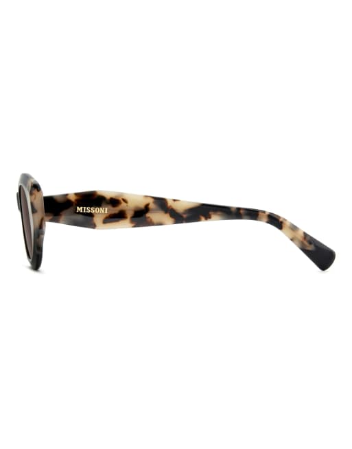 Missoni Sunglasses Oval cat eye sunglasses with brown lenses in multi, 4 of 5