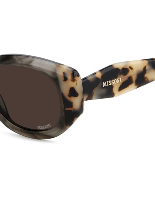 Missoni Sunglasses Oval cat eye sunglasses with brown lenses in multi, 5 of 5