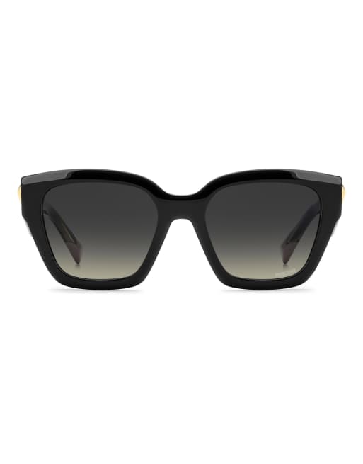 Missoni Sunglasses Square sunglasses with grey brown shaded lenses in black, 3 of 7