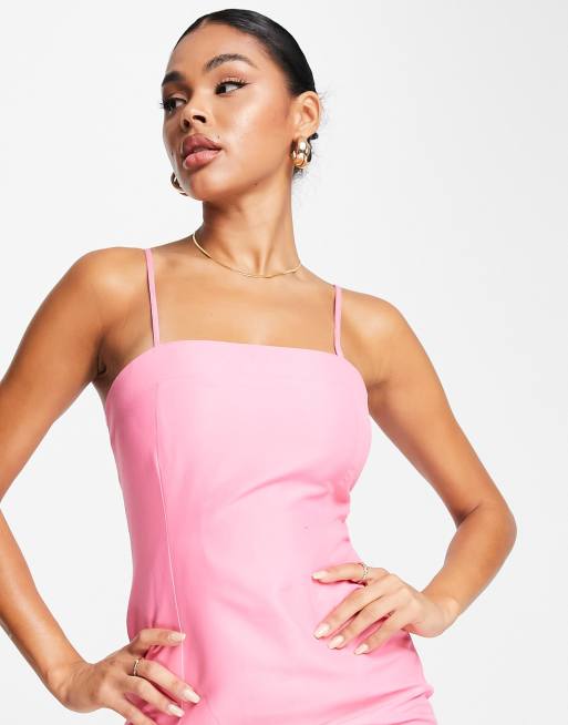 Missy Empire 90s mini dress in pink | ASOS