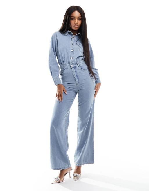 Jumpsuit blauw best sale lange mouw