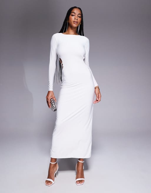 Maxi Dress White Tight Dress Near Me Missy Empire Double Sculpted