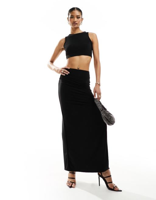 Missy Empire – Kurzes Oberteil in Schwarz mit Racer-Design, Kombiteil, 2 von 4