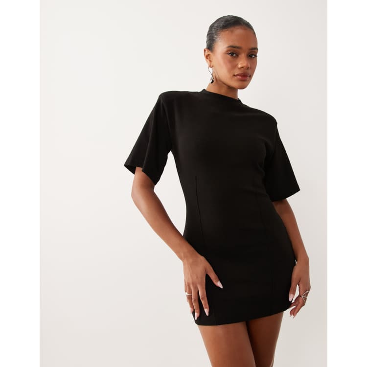 black long sleeve dress mini Mona Long Sleeve Mini Dress | Black | Dresses main image 0