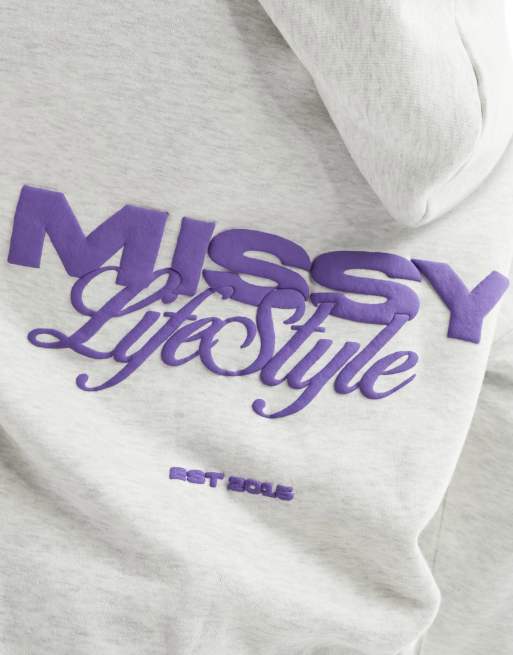 Paris Chemise Paris Manche Longue Sweat à capuche oversize pour femme avec imprimé dans le dos