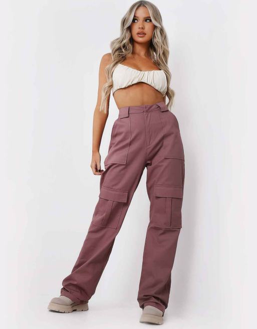 Missyempire cargo trouser in mauve ASOS