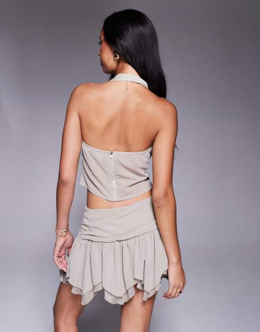 Skirt Asymmetrical Dress Meaning Missyempire Chiffon Asymmetric