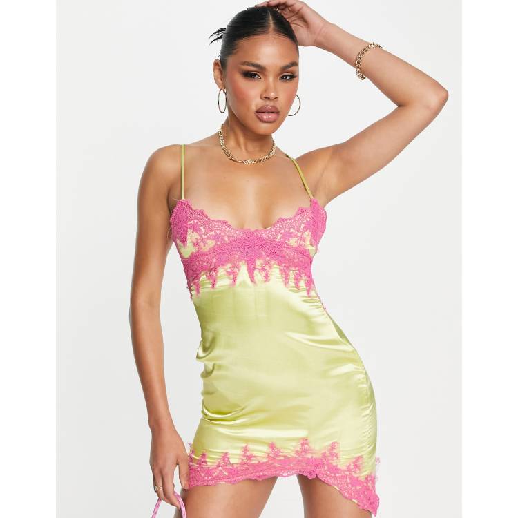yellow and pink dress Maiah Yellow Bloom Prom Dress - US 2