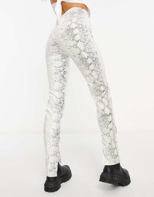 Snake Print Basic Jersey Leggings Boohoo, 51% OFF