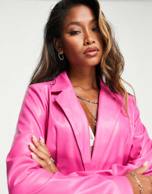 missy empire pink blazer dress