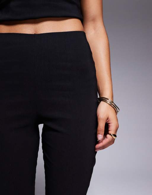 Missyempire - Pantaloni neri in bengalina in coordinato, 3 di 5