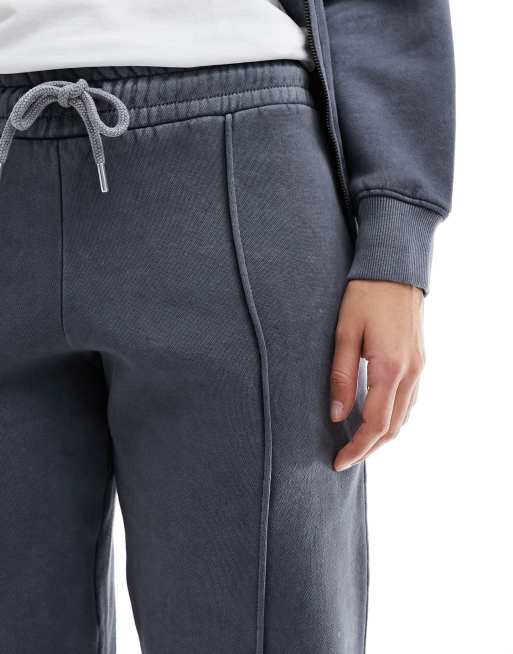 Missyempire seam detail straight leg joggers co ord in charcoal ASOS