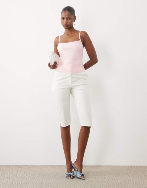 Missyempire strappy bandage top in light pink, 4 of 4