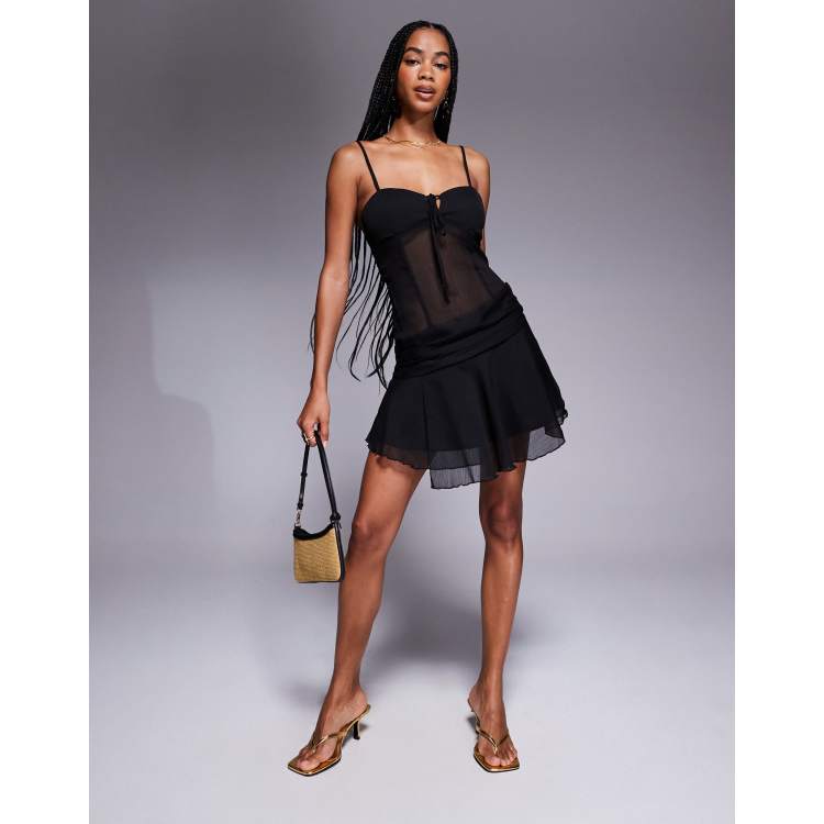 knee length dresses for ladies lyria Mesh Maxi Dress main image 1
