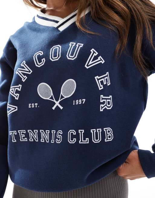 Hamptons Tennis Club Sweatshirt – Vintage Preppy Haiti
