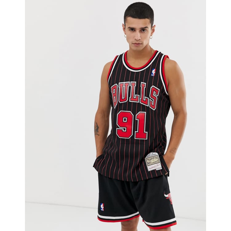 Mitchell & Ness Mens Reload Swingman V Neck Athletic Tank Jersey