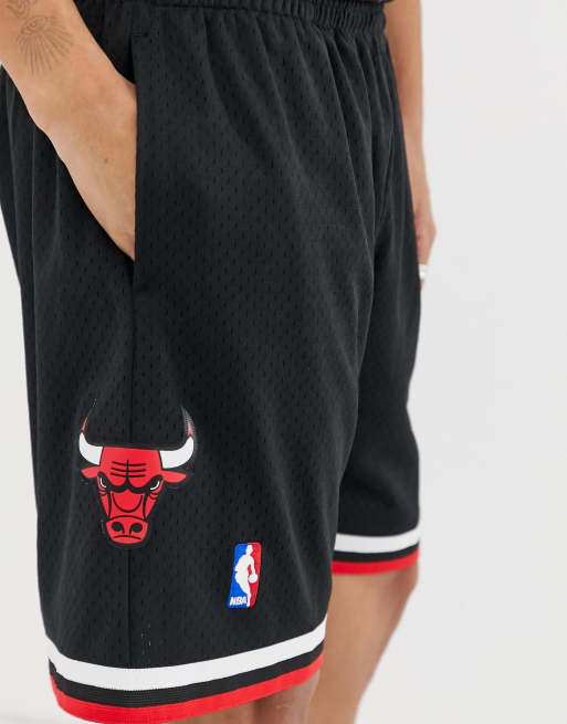 Youth Mitchell & Ness Black Chicago Bulls Logo Hardwood Classics Swingman Shorts at Nordstrom, Size XL