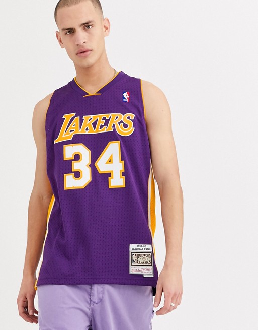 Mitchell & Ness LA Lakers Shaquille O'Neal Swingman jersey in purple